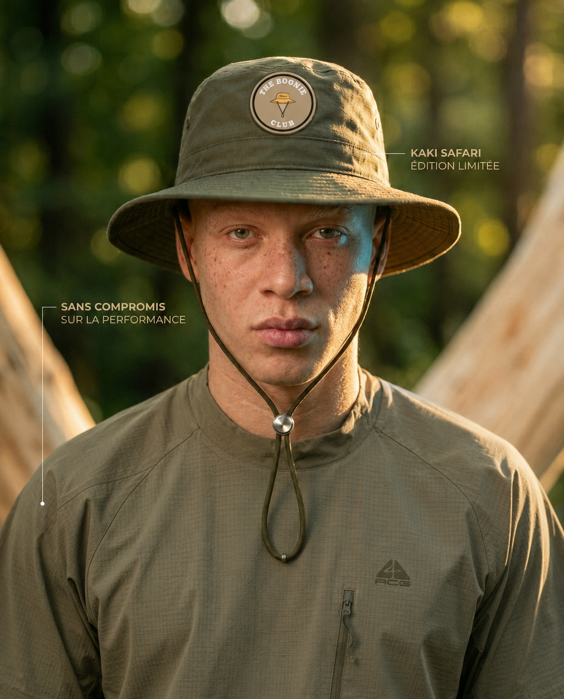 Kaki Safari portrait - The Boonie Club
