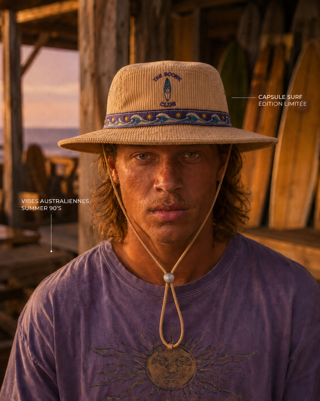 Surf Vintage 90s portrait - The Boonie Club